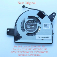 NewOriginal Laptop Cooling Fan For Dell Latitude 5580 5590 Precision 3520 3530 M3520 M3530 09VK27 DC28000IYSL EG50050S1-CA90-S9A