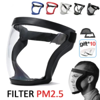 Work Protection Mask Full Face Protector Shield Transparent Facial Protector Face Protective Screen Kitchen Accessories Gadgets