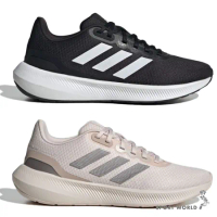 Adidas 慢跑鞋 女鞋 輕量 RUN FALCON 3.0 黑/粉 HP7556/IE0744
