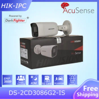HIK 8MP mini Bullet IP Camera DS-2CD3086G2-IS Acusense SD Card slot Face Capture People Counting Security Surveillance IP Camera