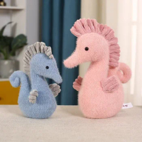 Plush Toy Soft Sea Horse Stuffed Plush Doll Animal Fish Toys Hippocampus Couple Dolls Pillow Home Decor Gifts for Children Girls