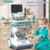 26件組豪華醫生玩具組（附聽診器與醫療設備／仿真醫療站玩具／幼兒角色扮演完美禮物）