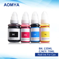 Aomya Refill Dye ink for Canon G3100 GI-490 GI-790 GI-890 GI 490 790 Pixma G1000 G1100 G1400 G2400 G3400 G2000 G2100 Printer/Set