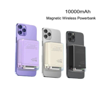 10000mAh Magnetic Wireless Power Bank For iPhone 12 13 14 Fast Charging Mini Powerbank External Battery Pack For Xiaomi Huawei