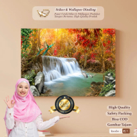 Wallpaper Custom 3D Mural Photowall Air Terjun Walpaper Dekorasi Dinding Kustom Pemandangan Alam Jen