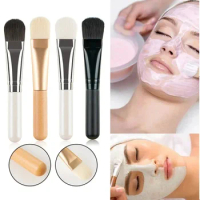 Face Mask Brush Flat Soft Hair Facial Cleansing Skin Care Blender Foundation Applicator Concealer Brush Beauty Makeup Tools