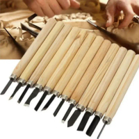 Pisau Ukir Set 12pcs Pahat Kayu Wood Working Crafting Carving Tool