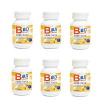 【草本之家】動力B+PLUS膠囊6入組(60粒/入B群B1.B2.B3.B5.B6.B7.葉酸及B12.啤酒酵母.朝鮮薊. 舞茸. 束絲藻)