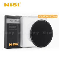 NiSi NC ND8 ND64 ND1000 Dimmer 67mm 72mm 77mm 82mm Medium Gray Density Mirror nd Mirror Micro SLR Camera Filter