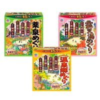 【Earth】日本地球製藥 巡禮溫泉粉入浴劑30gX15入(多款任選/平行輸入)