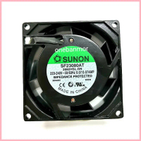 Sunon พัดลมระบายความร้อน SF23080AT-2082HSL 220v ขนาด 80x80x25  3\ ของแท้  ตรงสเปค ออกใบกำกับภาษีได้ 