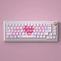 ECHOME Bleeding Love Keycap Set Creative PBT Dye Subbed Cute Keyboard Cap Cherry Profile Custom Key Cap for Mechanical Keyboard