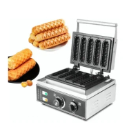 Electric 5pcs commercial muffin waffle maker corn hot dog machine,french hot dog making machines for sale