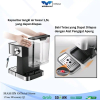 Ready - Mashin - Mesin Pembuat Kopi Espresso Otomatis Italian Coffe Maker