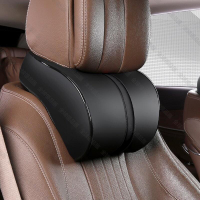 【全球優品匯】皮革記憶棉車用頭枕 可調整車用頸枕 汽車靠枕 護頸枕 腰枕 汽車腰靠 車用靠枕 汽車靠腰墊 A058