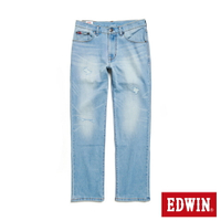 EDWIN RED LABEL 365 溫控丹寧中直筒牛仔褲-男款 拔淺藍