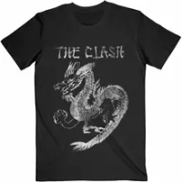 The Clash Punk Rock T-Shirt CLASH Band Black Strummer White Men's T-Shirt Sizes