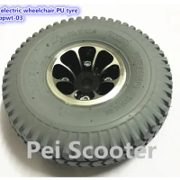 10 inch electric wheelchair PU tyre wheel ppwt-03