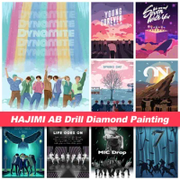 Korean-Band-bts Boy Group Diamond Painting New AB DIY Full Square Round  Mosaic Embroidery Cross Stitch Kit Rhinestone Home Decor