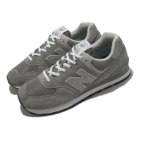 【NEW BALANCE】休閒鞋 574 男鞋 女鞋 情侶鞋 元祖灰 銀 反光 NB 復古 經典 麂皮(ML574EVG-D)