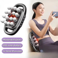 【24H】High-Frequency Vibration 16-Head Massager 9 Intensity Levels Multifunctional Usage Massager Gif