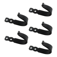 Cast Iron Wall Hooks (5 Pack) Wall Mounted Farmhouse Decorative For Behind The Door Coats, Bags Or Pots In Pantry