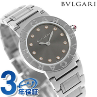 BVLGARI  石英表 手錶 品牌 女錶 女用 鑽石 BVLGARI BBL26C6SS12 灰銀 瑞士製造