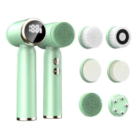 Xiaomi Mijia 6 in 1 Ultrasonic Electric Face Cleansing Brush Compress Therapy Facial Exfoliating Pore Cleaner Blackhead Removal