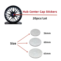 3D Car Wheel Hub Center Cap Badge Logo Sticker Car Rim Cover Emblem Decal Refit Styling Accessories 56mm 60mm 65mm Metal 20pcs