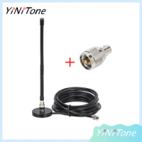 27MHz Soft Antenna BNC Male 5m Coaxial Cable with PL259 Connector for Kenwood Motorola CB Radio