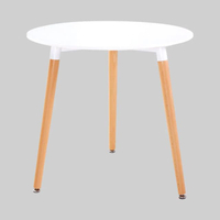 VANIR Round Dining Table Ø60x70, Ø80x74cm โต๊ะรับประทานอาหาร แบบกลม Ø60x70, Ø80x74 ซม. สีขาว