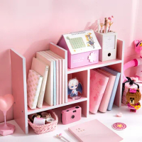 Wooden storage for easy classification of objects simple desktop children bedroom creative bay window bed bookshelf J05
