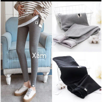 Quần legging lót lông cho mẹ bầu Thu Đông