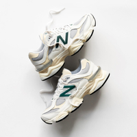 NEW BALANCE 休閒鞋 NB 9060 白綠 仿舊 皮革 復古 女 U9060ESE