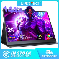 UPERFECT 16.1" 2K 144Hz Portable Gaming Monitor for Laptop 2560x1440 QHD FreeSync HDR Ultra Slim Second Screen for Mac PC Phone