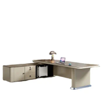 Office Furniture Boss Desk Boss Executive Desk Special Shaped Table Office Table and Chair Combination