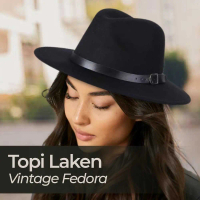 JIANGXIHUITIAN Topi Fedora Panama Laken Hat Jazz Classic Vintage