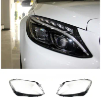 For Mercedes-Benz headlight transparent cover W205 C180 C200 C260L C280 2015~2018 Mercedes-Benz headlight transparent cover