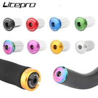 LITEPRO Folding Bike Grips Plugs Iamok MTB Handlebar Aluminum Alloy Expansion Plug 18-20mm Bicycle Parts