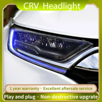 For Honda 2017-2019 CR-V CRV Headlights ALL LED headlight LED DRL Front light Bi-LED Lens