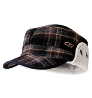 【【蘋果戶外】】Outdoor Research OR243658 0168 黑灰 Yukon Cap 羊毛混紡透氣保暖護耳帽 保暖帽.狩獵帽.休閒帽.鴨舌帽.紳士帽 86071