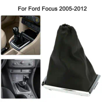 Gearshift Lever Cover And Frame Car Gear Stick Gaiter Boot PU Leather Dust Cover For Ford Focus 05-2012 Excellent Dustproof