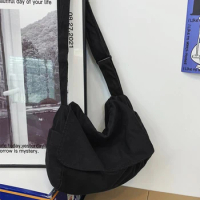 Canvas Shoulder Bag Large Capacity Messenger Bag Work Casual Crossbody Bag