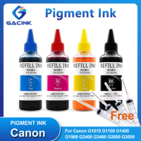 100ml Pigment Ink For Canon GI-490 GI-790 G1010 G1100 G1400 G1900 G2400 G3400 G3411 G4200 G1200 G2200 G2000 G3000 PIXMA Printer