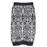 XITAO Knitting Skirts Fashion Matching Color Geometric Pattern Casual All-match Temperament 2024 New Arrival Women WS2122