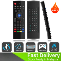【Ready stock】2026 MX3 Remote Control Air Mouse Wireless Fly Mouse Keyboard for Android Mini PC TV