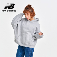 【New Balance】 刷毛保暖連帽長袖上衣_女性_灰色_WT33531AG