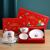 (FREE HANGTAG) Hampers Natal Mangkuk Natal Set Hampers Christmas / Ceramic Bowl Christmas Gift Box H