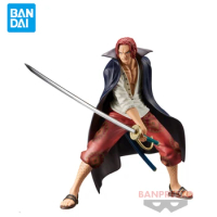 Original Genuine Banpresto One Piece DXF Theatrical Edition Red 16cm Shanks Action Figure Collection Model Toy Birthday Gift