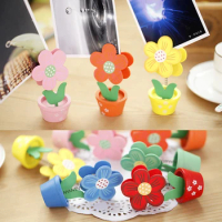 1Flower Pot Number Holder Wedding Table Place Card Name Card Holder Clips Picture Memo Note Photo Stand For Party Office Desktop